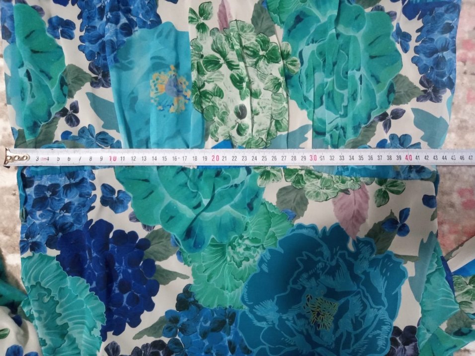 Mavi Uzun Bohem Piliseli Elbise - Görsel 4