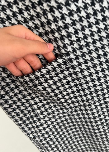 Gri Kareli Kadın Tulum - Görsel 2