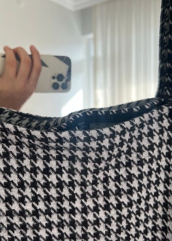 Gri Kareli Kadın Tulum - Görsel 3