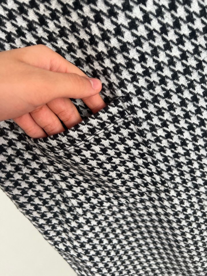 Gri Kareli Kadın Tulum - Görsel 2