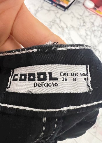 Siyah bol jean - Görsel 5