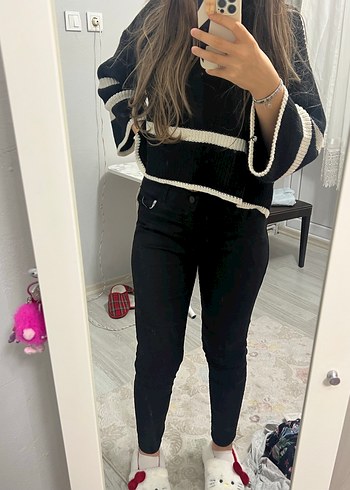 dar siyah kot pantolon - Görsel 3