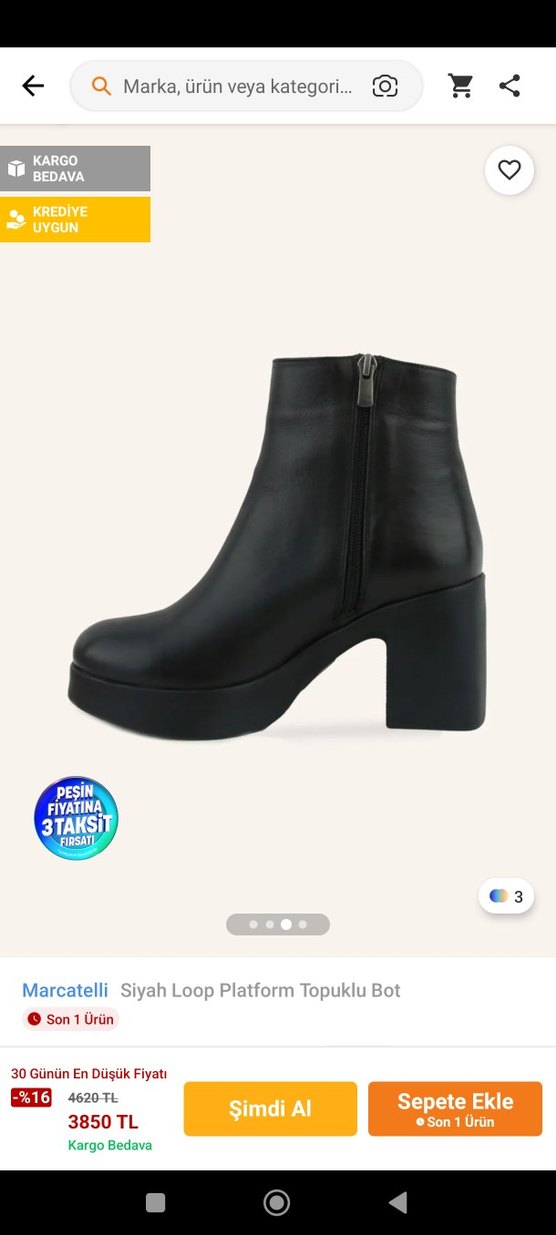 Orjinal Marcatelli Topuklu Bot - Görsel 4
