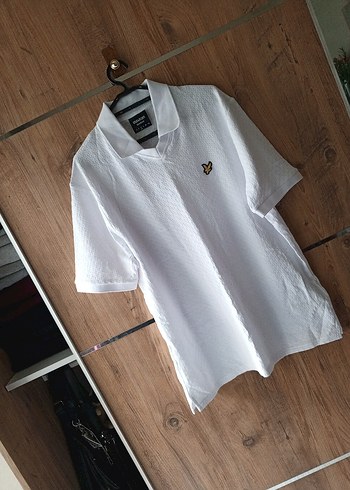 Beyaz Pamuklu Kısa Kollu Polo Tişört - Görsel 4