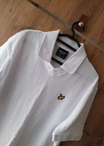 Beyaz Pamuklu Kısa Kollu Polo Tişört - Görsel 5