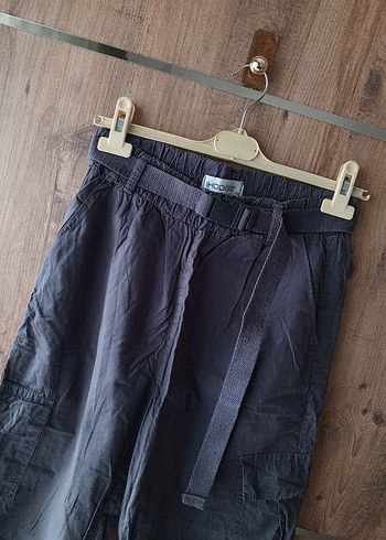 Gri Kemerli Boyfriend Pantolon - Görsel 4