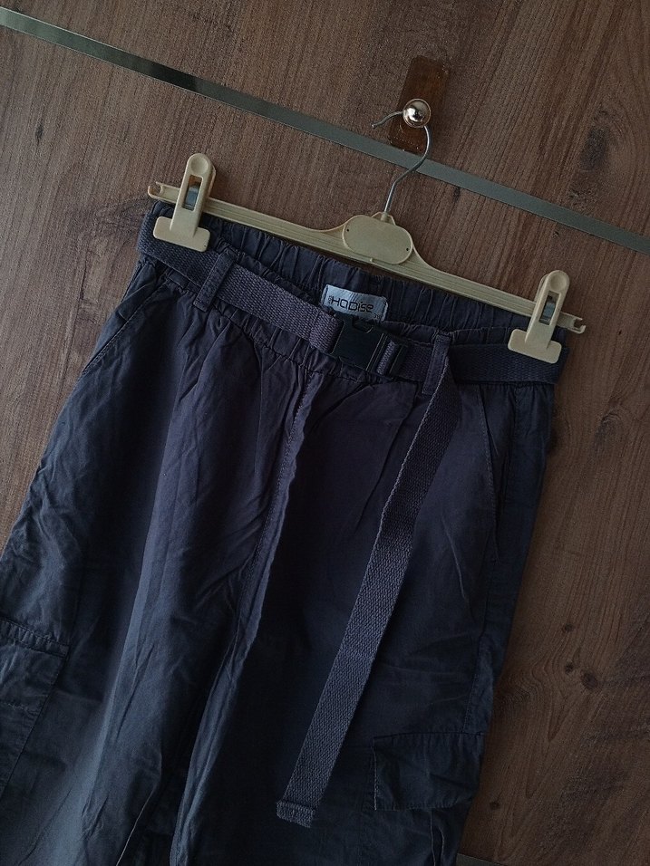 Gri Kemerli Boyfriend Pantolon - Görsel 5