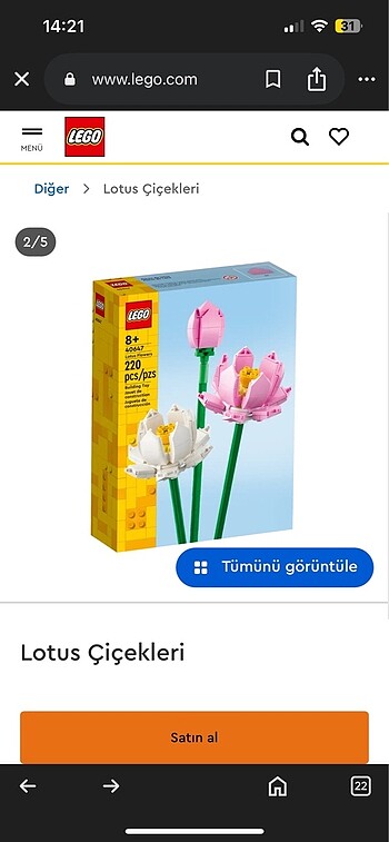 lego lotus çicek