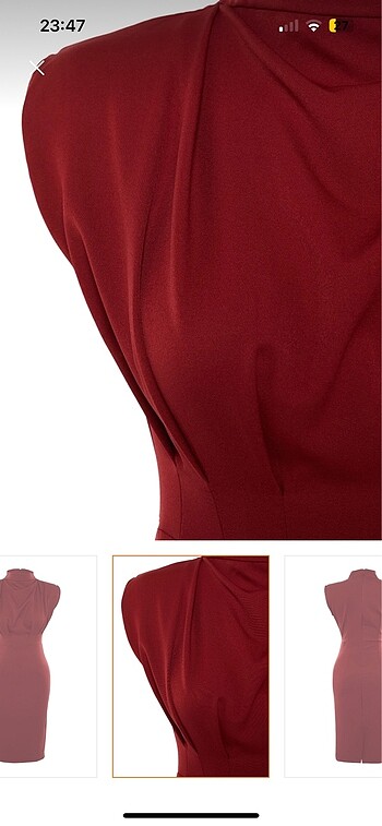 36 Beden bordo Renk bordo elbise