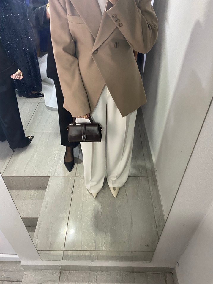 Camel Renkli Uzun Kollu Kadın Blazer MAİ COLLECTİON - Görsel 2