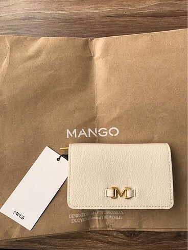 Etiketli mango cüzdan