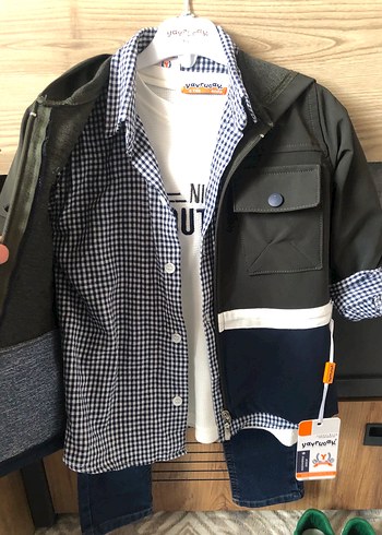 Diğer Erkek Bebek Kot Pantolonlu Sokak Stili Takım