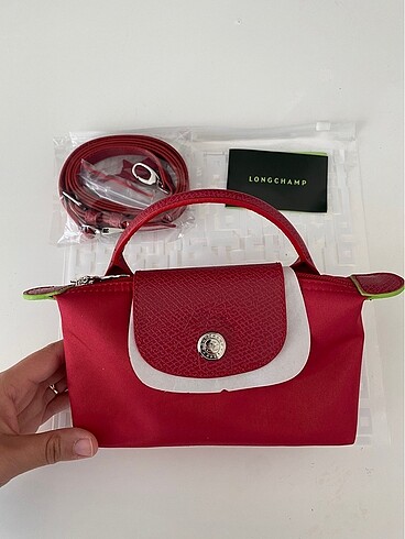 Longchamp Longchamp hakiki deri kırmızı