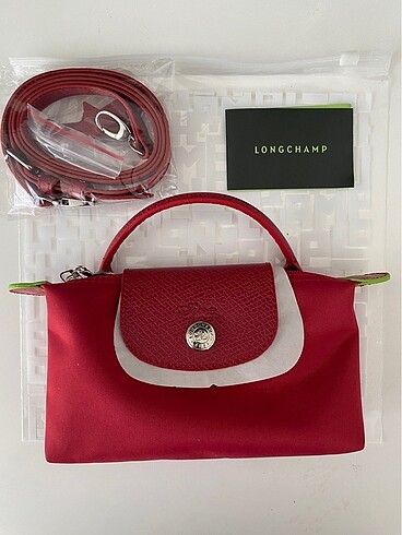 Beden kırmızı Renk Longchamp hakiki deri kırmızı