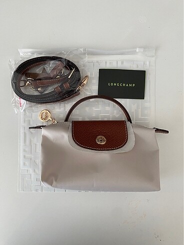 Longchamp Hakiki Deri mini pouch