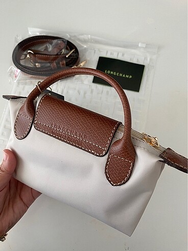  Beden Longchamp Hakiki Deri mini pouch