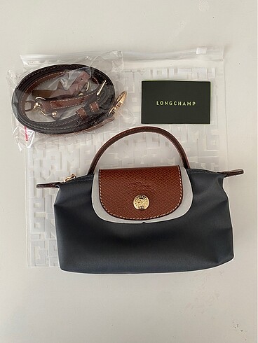 Longchamp Hakiki Deri Gri