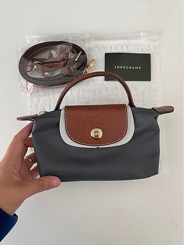 Longchamp Longchamp Hakiki Deri Gri