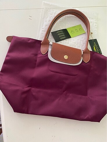 Beden bordo Renk Longchamp Hakiki Deri M-L