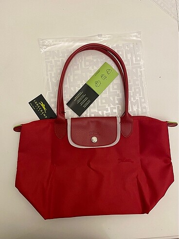 Longchamp Nakışlı Kırmızı