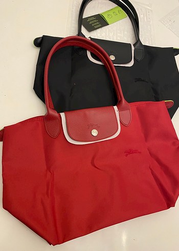 Beden kırmızı Renk Longchamp Nakışlı Uzun Sap L