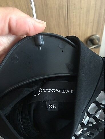 38 Beden siyah Renk Cotton Bar çok şık