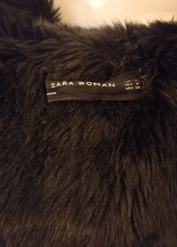 Zara içi ve kapüşonu kürklü kaban - Görsel 4