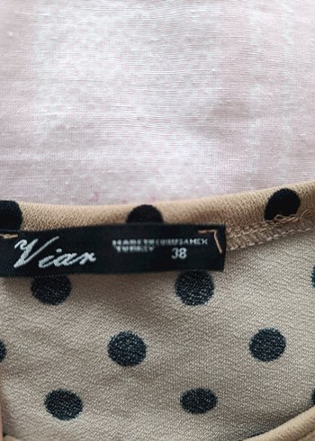 Puantiye Desenli Tişört - Görsel 3