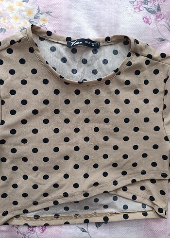 Puantiye Desenli Tişört - Görsel 2