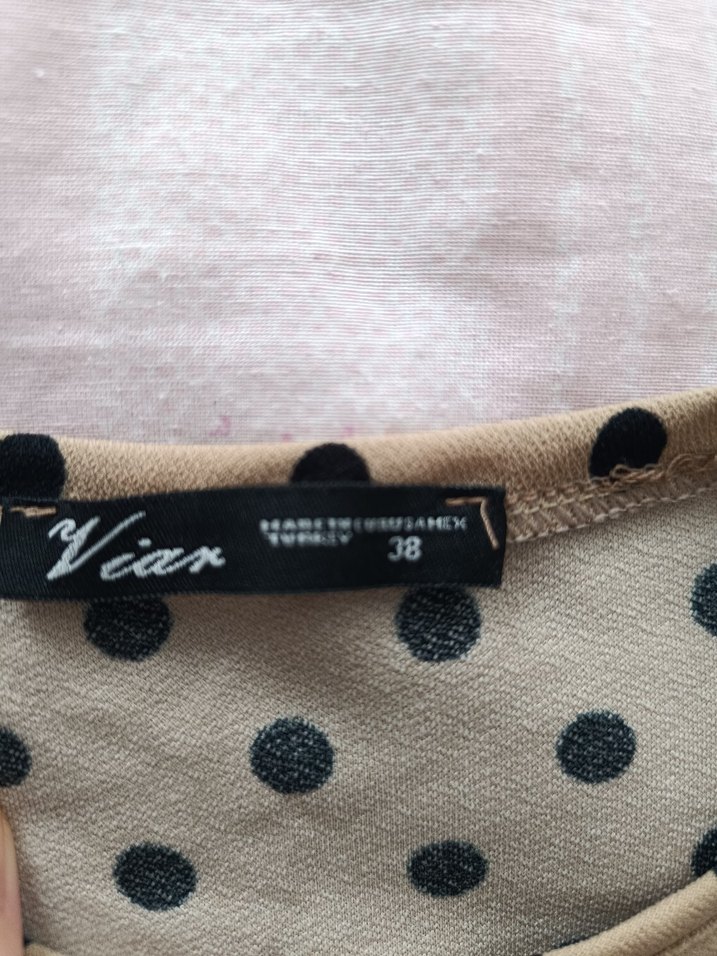 Puantiye Desenli Tişört - Görsel 3