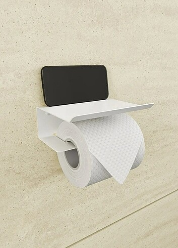 Metal beyaz tuvalet kağıtlığı