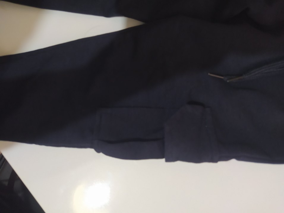 Erkek çocuk  Siyah Kemerli Dar Kesim eşofman - Görsel 2