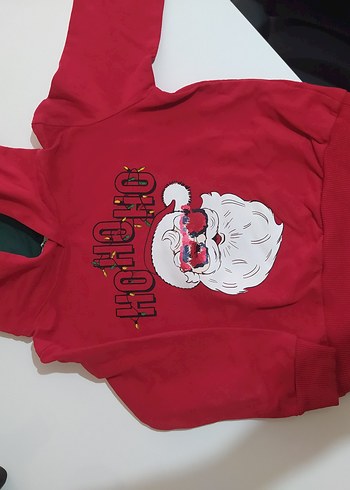 Erkek Çocuk Kırmızı Baskılı Sweatshirt - Görsel 2