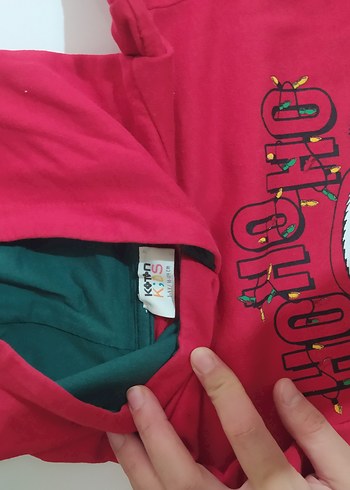 Erkek Çocuk Kırmızı Baskılı Sweatshirt - Görsel 3