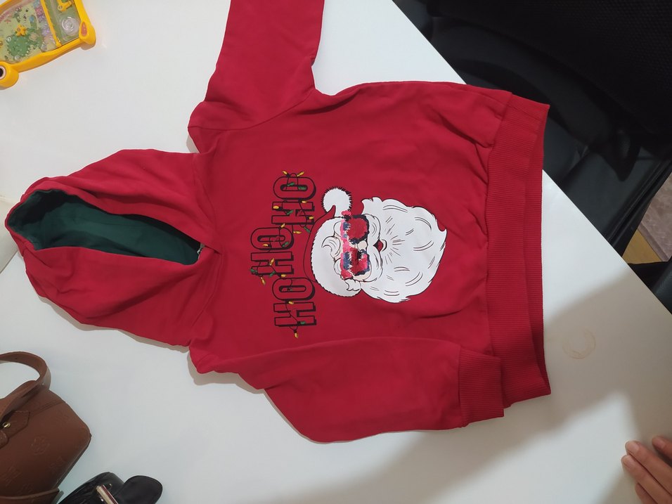 Erkek Çocuk Kırmızı Baskılı Sweatshirt - Görsel 2