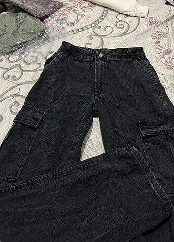 Siyah kargo pantolon 