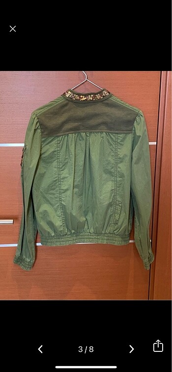 V2K Designers S (36-38) pullu haki mont - Görsel 6