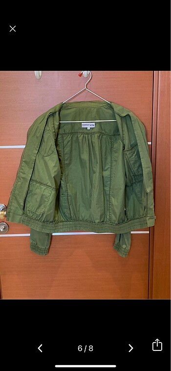 V2K Designers S (36-38) pullu haki mont - Görsel 7