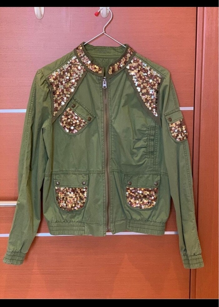 V2K Designers S (36-38) pullu haki mont - Görsel 5