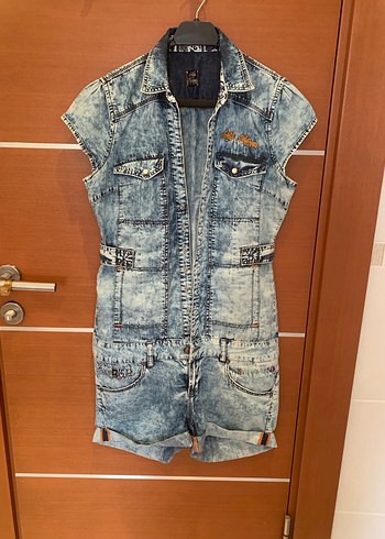 Polo Garage M Jean Şort Tulum - Görsel 3