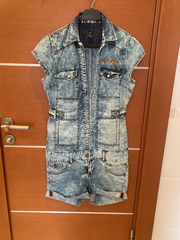 Polo Garage M Jean Şort Tulum - Görsel 3