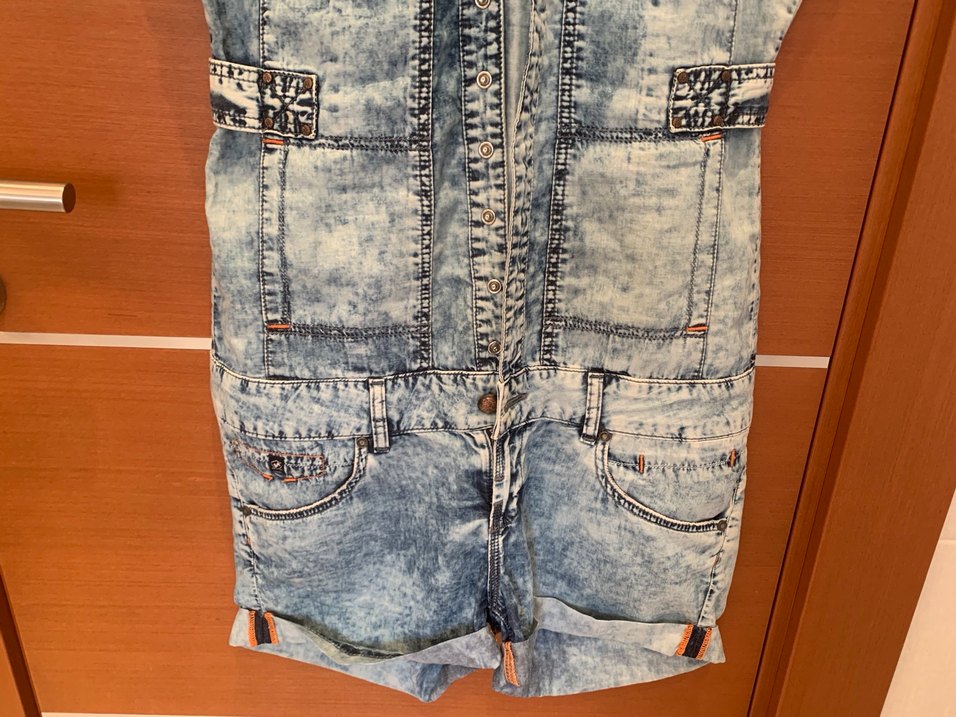 Polo Garage M Jean Şort Tulum - Görsel 5