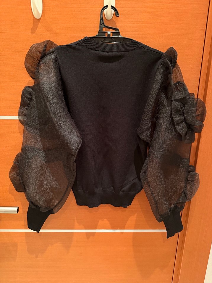 Zara S Siyah İnce Triko Kazak - Görsel 3