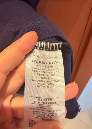Kulübe Kids Burberry Lacivert Tişört - Görsel 4