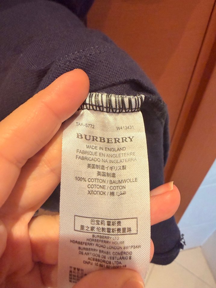 Kulübe Kids Burberry Lacivert Tişört - Görsel 4