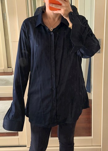 Pierre Cardin XL Erkek Lacivert Gömlek - Görsel 2