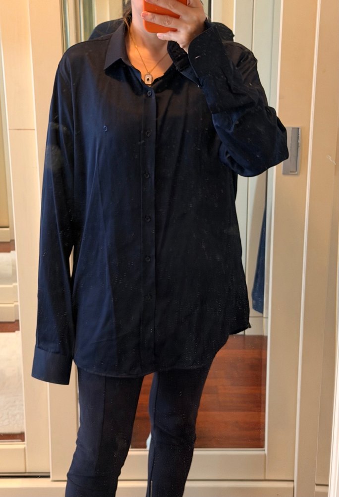 Pierre Cardin XL Erkek Lacivert Gömlek - Görsel 3