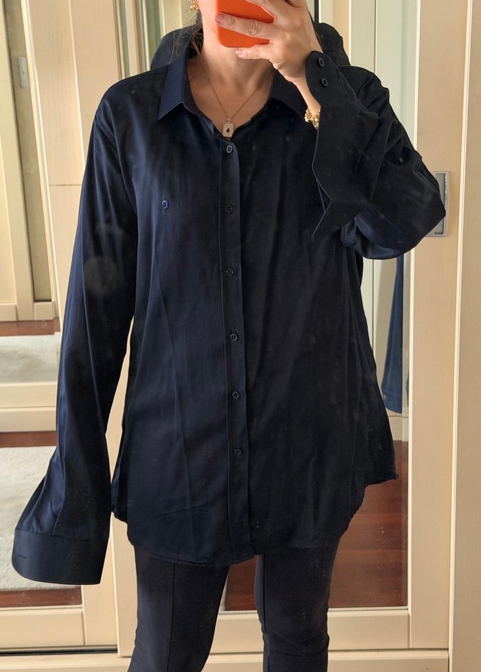 Pierre Cardin XL Erkek Lacivert Gömlek - Görsel 2