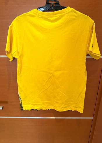 Benetton 8-9 Y Zebralı Sarı T-shirt - Görsel 3