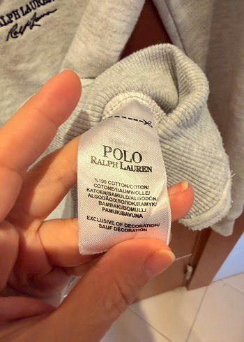 Polo Ralph Lauren Gri Unisex Sweatshirt - Görsel 4